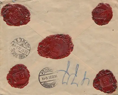 Maroc 1927: Casablanca registered to Karlsruhe - Dresden