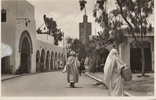 Maroc 1935: post card Casablanca to Météo