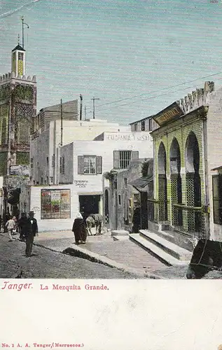 Maroc post card Tanger to Amsterdam