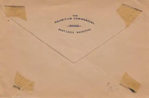 Maurice: 1908: Port Louis to Philadelphie, privé & confidential, Perfin