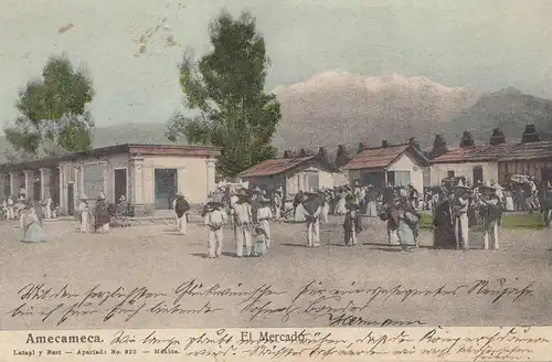 Mexico 1914: post card Amecameca to Freiburg