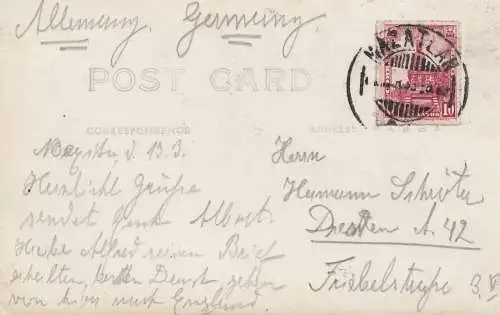 Mexique 1933: post card Malatlan to Dresde