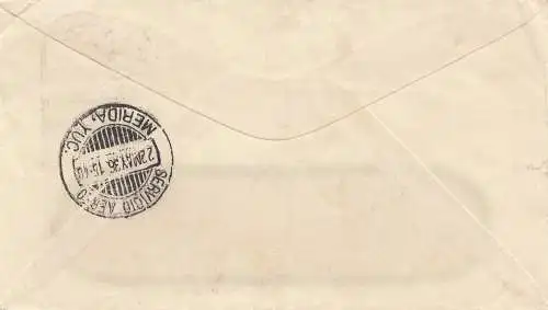 Mexico 1936: air mail to Merida