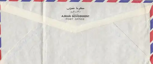 Ajman: letter to a stamp dealer in Kassel
