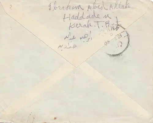 Jordan: Kerak to London, Transjordán Passe by Censor