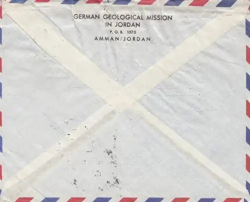 Jourdain: Amman 1964: air mail to Marburg