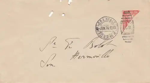Mexico 1914: letter to Hermosillo