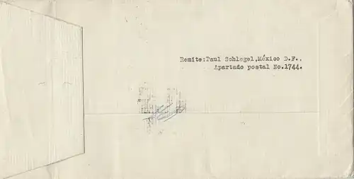 Mexique 1933: Impresos Registered Photo to Halle