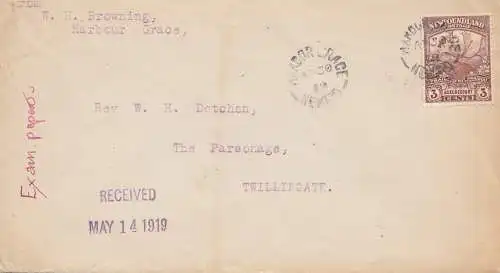 Newfoundland: 1919 Harbour Grace to Twillingate