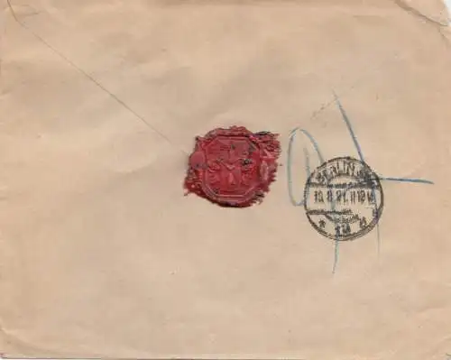 Ned. India 1921: Registered Gorontalo to Berlin