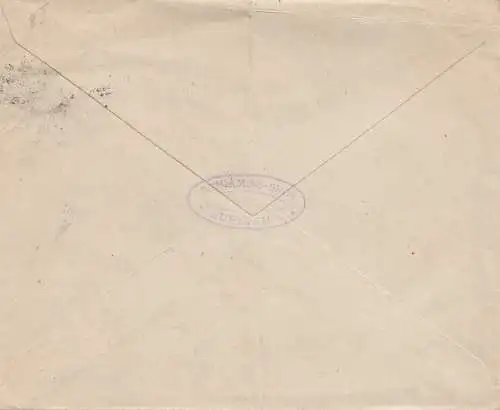 Surinam: letter U8 to Berlin.