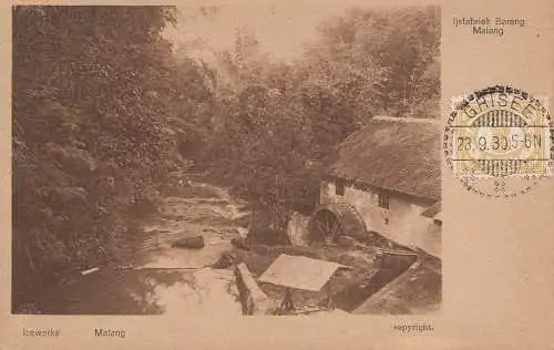 Ned. Indie 1930: post card Grisee/Malang to Offenbach