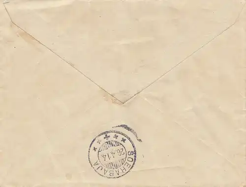 Ned. Indie 1914: Soerabaja to Leipzig - Cancel !!!