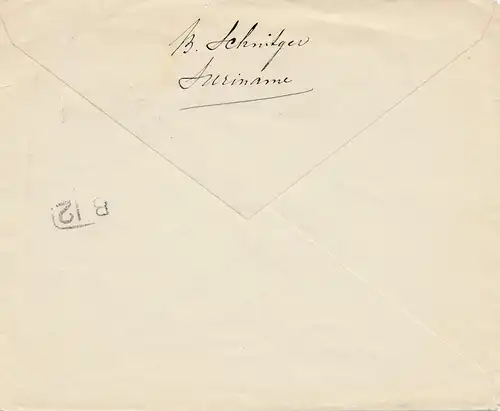 Surinam 1929: Paquebot to Helder/Holland