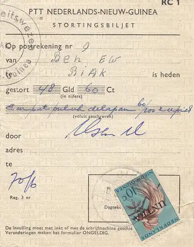 Nouvelle Guinée: Stortingsbiljet