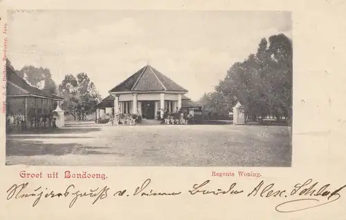 Ned. Indie 1902: post card Bandoeng to Dresde