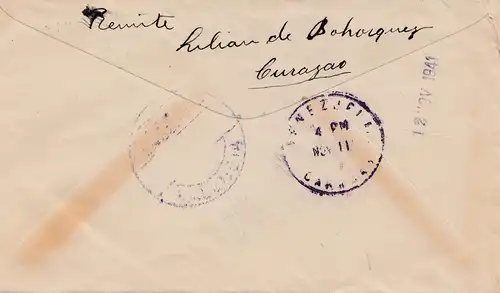 Curaca 1941: letter to Valencia, Censor