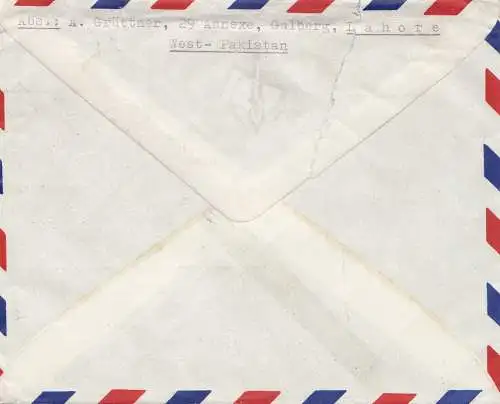 Pakistan: 1930 air mail Lahore to Salzgitter-Watenastedt