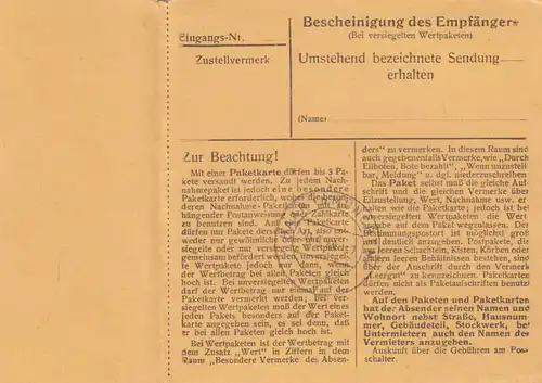 Carte de paquet BiZone 1948: Haimhausen après les cheveux, établissement de soins