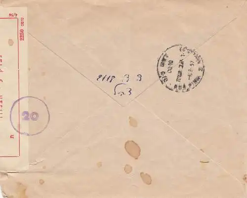 Israël: 1957: cover with centor