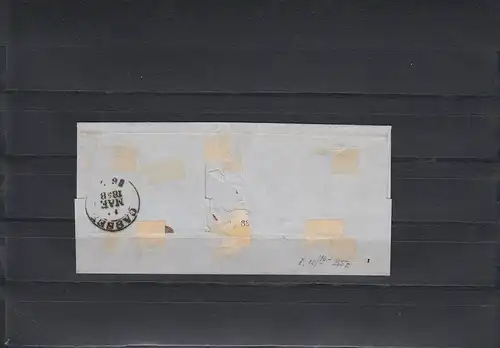 Hanovre: Min. 10b sur lettre 1858 Münden, BPP Attest