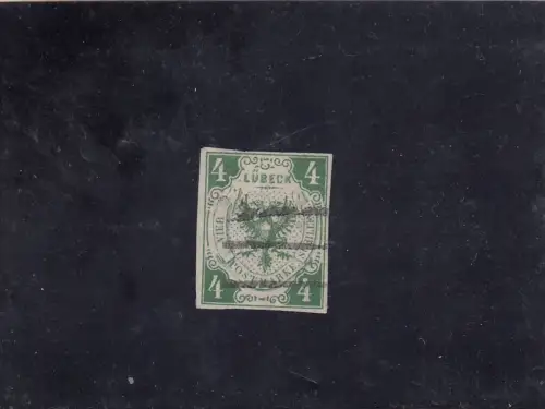 Lübeck: MiNr. 5a, gestempelt, Signaturen