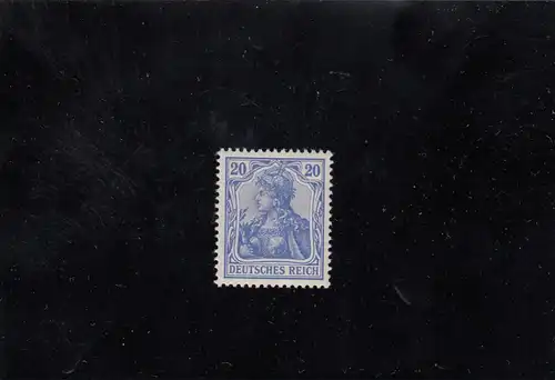 Reich allemand 1902: Min. 72b, caoutchouc original, *, BPP Attest