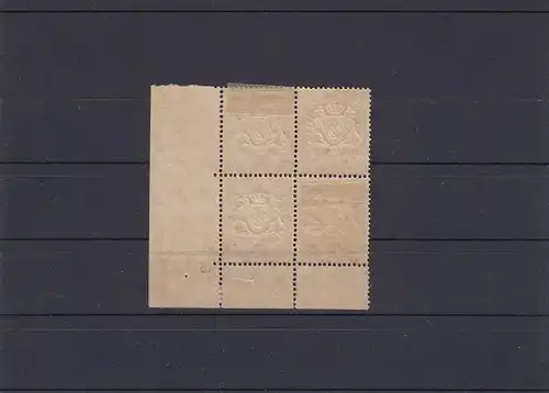 Bavière: Min° 58B, **/* pour 2 marques, plaque no 16, bord d'angle, légèrement séparé