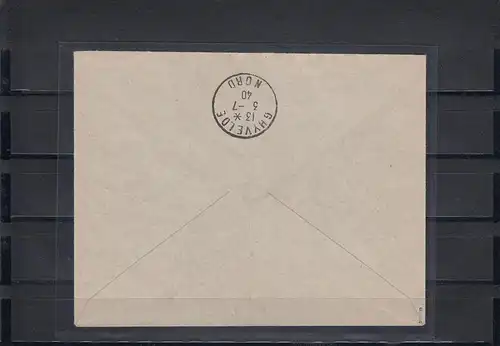 Dt. Instrumentation France: numéro 381, 408, par lettre 1940 Dunkerque, Krichke