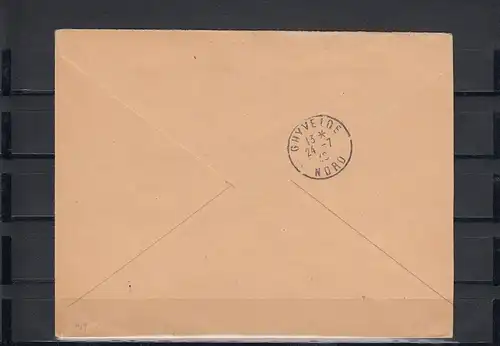 Dt. Besetzung Frankreich: MiNr. 376, 409, auf Brief 1940 Dunkerque, Krischke