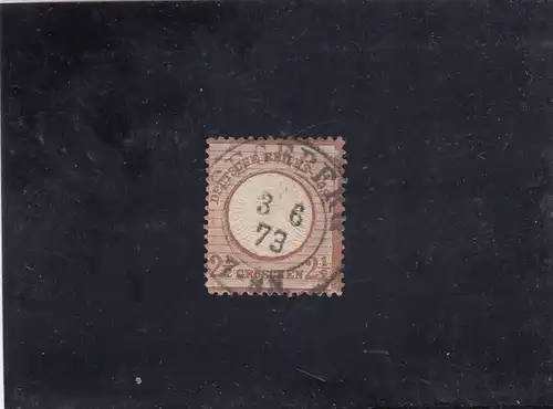 DR: MiNr. 21b, gestempelt Segeberg 1873, BPP Attest, Luxus