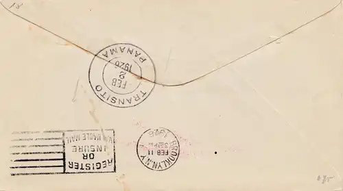 Panama 1928: Chitre to Chicago via Penonome, Missent