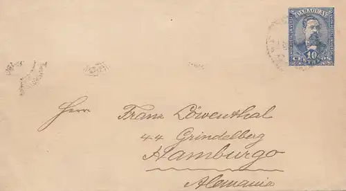 Paraguay 1896 letter U4 to Hambourg