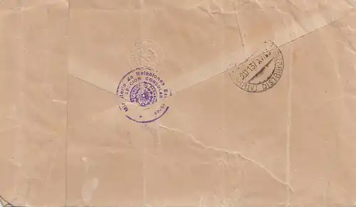 Paraguay 1937: Ministerio de Relaciones Exteriores to Milano/Italy