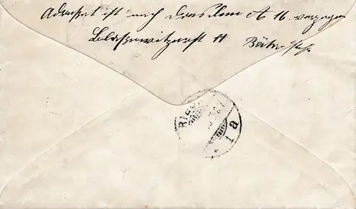 Peru 1893: letter to Riesa, forwarded to Dresden