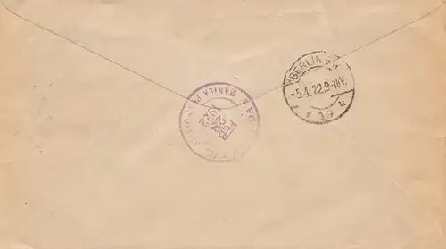 Philippines 1922: Registered Manila to Berlin