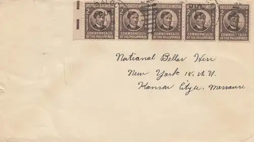 Philippines letter to New York. - Philippines litter to the New-York.