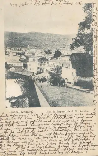 Madeira: 1901: post card Funchal to Weimar