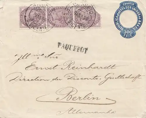 Brazil: Rio de Janeiro 1900 Paquebot to Berlin