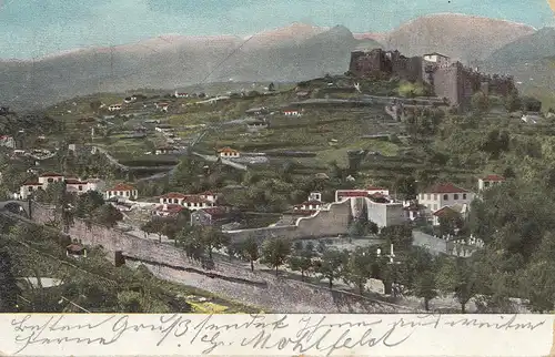 Madeira 1904: Funchal post card to Astfeld
