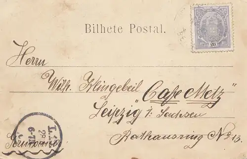 Mocambique, Post card Gouvernement to Leipzig