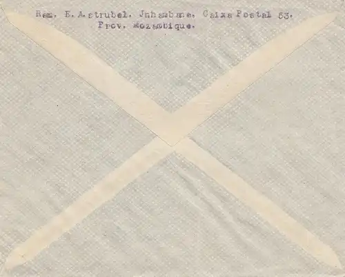 Mocambique 1940 Beira, Paquebot to Braunschweig