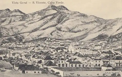 Saint Vincent 1913: post card Cabo Verde to Hildesheim