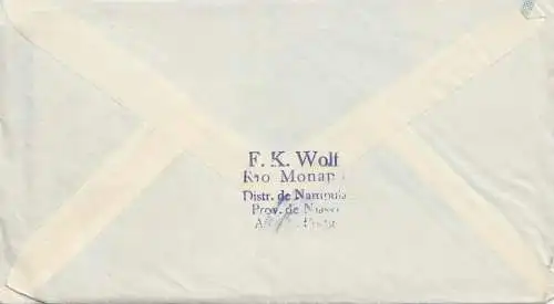 Mocambique 1952, fish, Rio Monapo/Nampula/Niassa to Hamburg