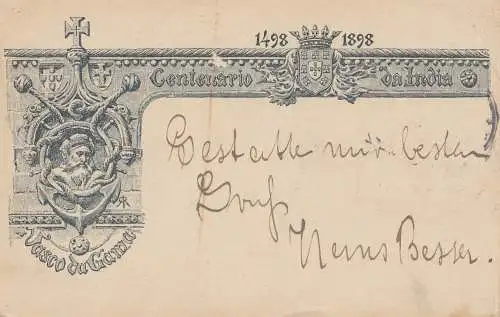 Mozambique Africa: post card 1903 to Dresde