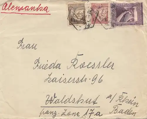 Mocambique 1947: Pallo Amelia to Waldshut