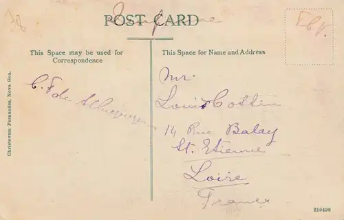 West India: post card Goa - Pillory - to St. Etienne/Loire/France