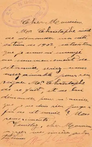 Portugal: 1902: post card to Paris L' Opera