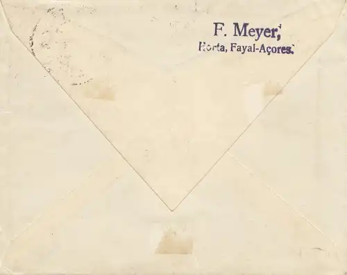 Acores: 1918: Horta to Steinhof b. Wittmund