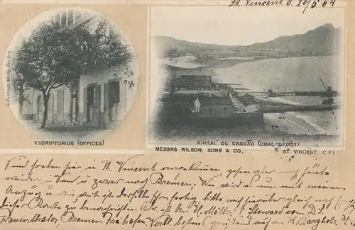 Cap-Vert: 1904: St. Vincent to Camburg